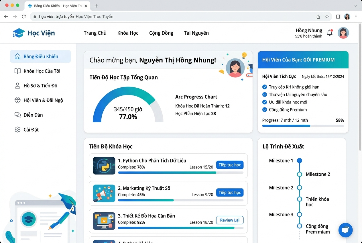 Page: Làm Bạn Cùng Con - Trang Thành Viên Wondermom Education. Container class: container hachium-fo